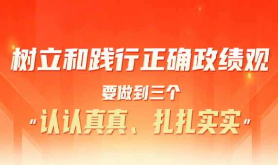 【学习时间(10)】树立和践行正确政绩观要做到三个&ldquo;认认真真、扎扎实实&rdquo;